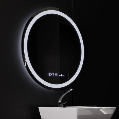 Zrkadlo LED LED 80 cm Celeste Motionglow Marcello Smoteble Clock Defosting System