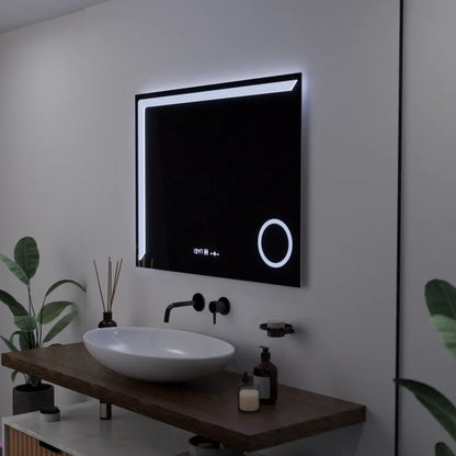 Zrkadlové obdĺžnikové obdĺžnikové 80x60cm presnosť Motionglow Marcello Demonantické odmrazovanie hodín