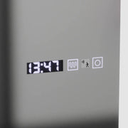 Zrkadlo LED obdĺžnikový 45x140cm Elena Marcello Senzor Radar Radar System Defosting Clocks a Smoteble Therometer