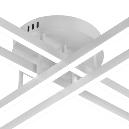 LED luster na diaľkové ovládanie GIO, 54W, 4 prvky, studené/chladné/neutrálne svetlo, stmievateľné, biely