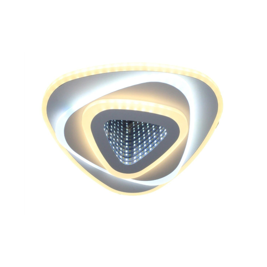 LED luster NEXA Triangle 3D 36W, biely, studené/teplé/neutrálne svetlo