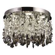 Krištáľový LED luster LLC212/400BU okrúhly, 22W, studené/teplé/neutrálne svetlo, kryštály, lesklý chróm