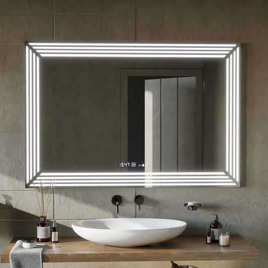 Zrkadlo LED obdĺžnikový 60x80 cm