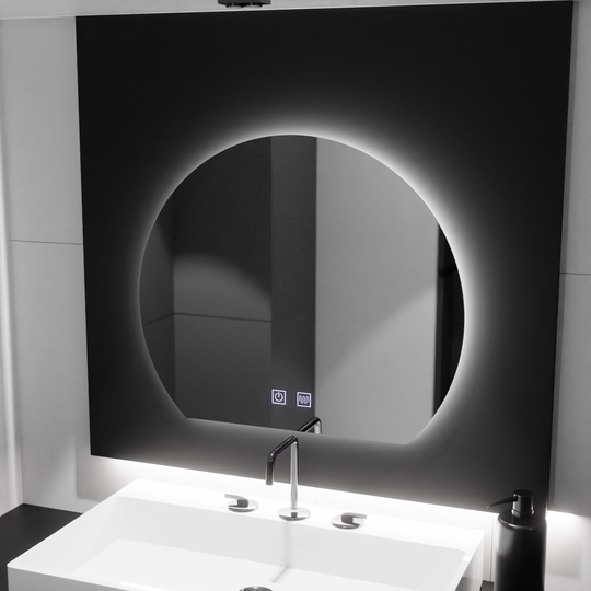 Half Moon LED zrkadlo, 60x54, Soluna Touch, Demister System, Stmievateľné zrkadlá Korman E Predvolený názov Alessandro Design