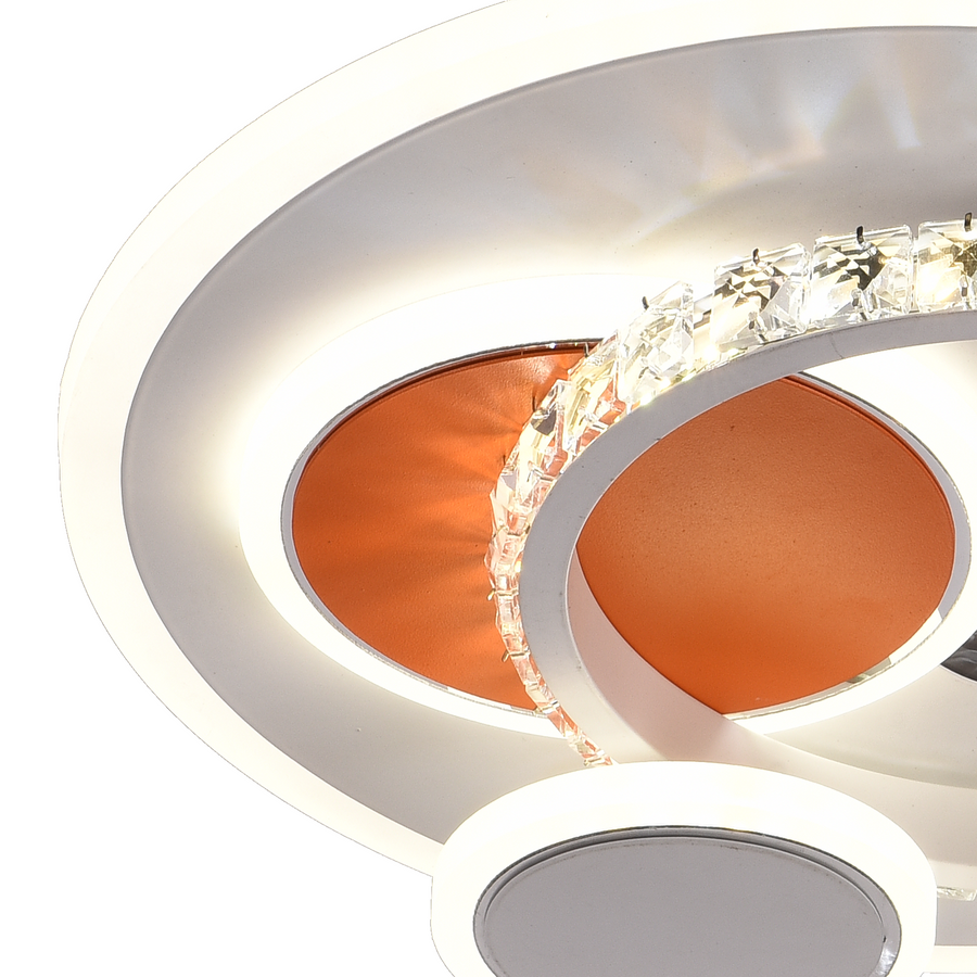 LED LED heliox, 43 W, 4 kruhy, studené/horúce/neutrálne svetlo, biele