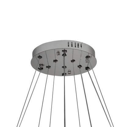 LED kryštál LULUS s 118 W Silver Latifah Diaľkovým ovládaním