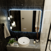 ARTEA dotykové obdĺžnikové LED zrkadlo, 80X60cm, Demister System, Stmievateľné, Závodné svetlo 6000K