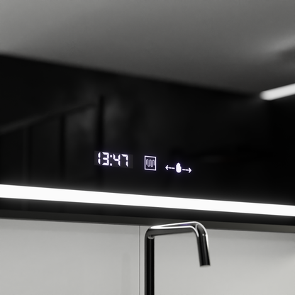 Zrkadlo LED obdĺžnik 120x80cm Raggio Motion Glow Marcello Defrosting System teplomer a smiešne hodiny