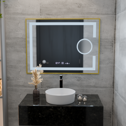 Zrkadlové obdĺžnikové obdĺžniky 50x70cm Eclat Motionglow Marcello Disping & Termeter Luba Cosmetica Dimabil
