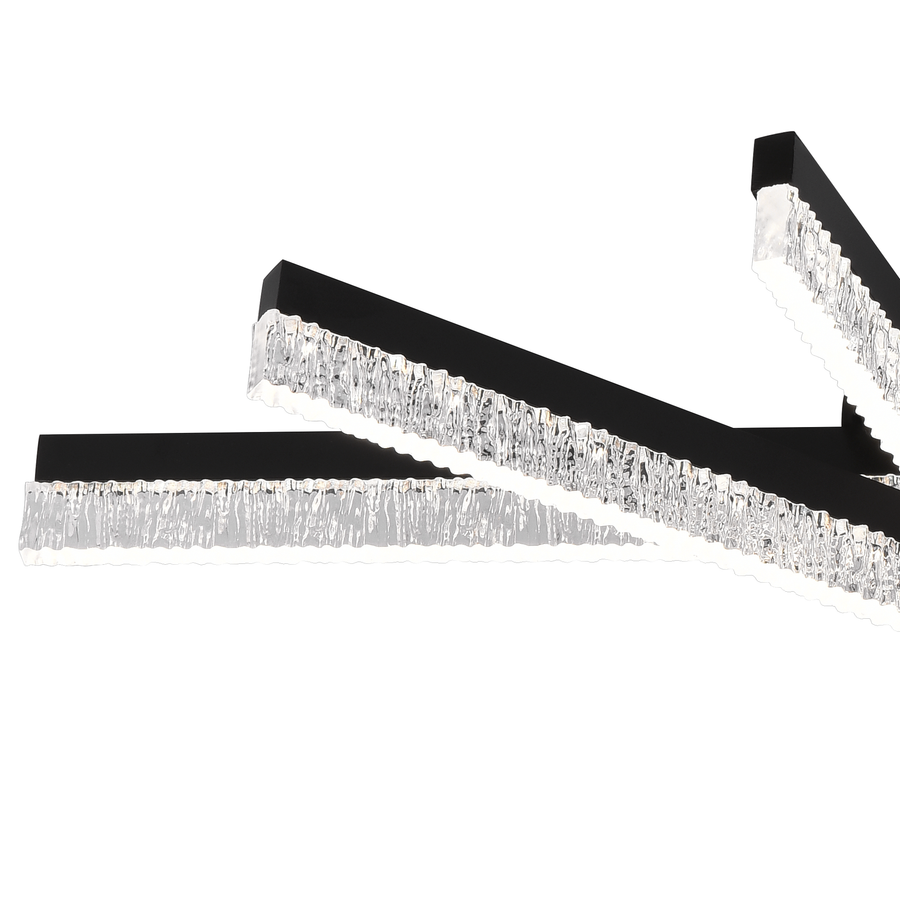 LED luster s diaľkovým ovládaním LT179/5BK, 67W, 5 prvkov, studené/teplé/neutrálne svetlo, stmievateľné, čierny