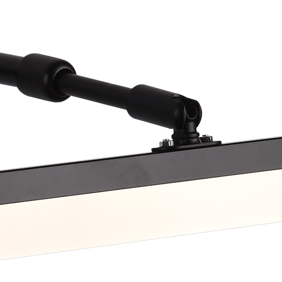 Aplica LED de Baie, MALAWI, 10W, liniara, lumina Neutra, Negru