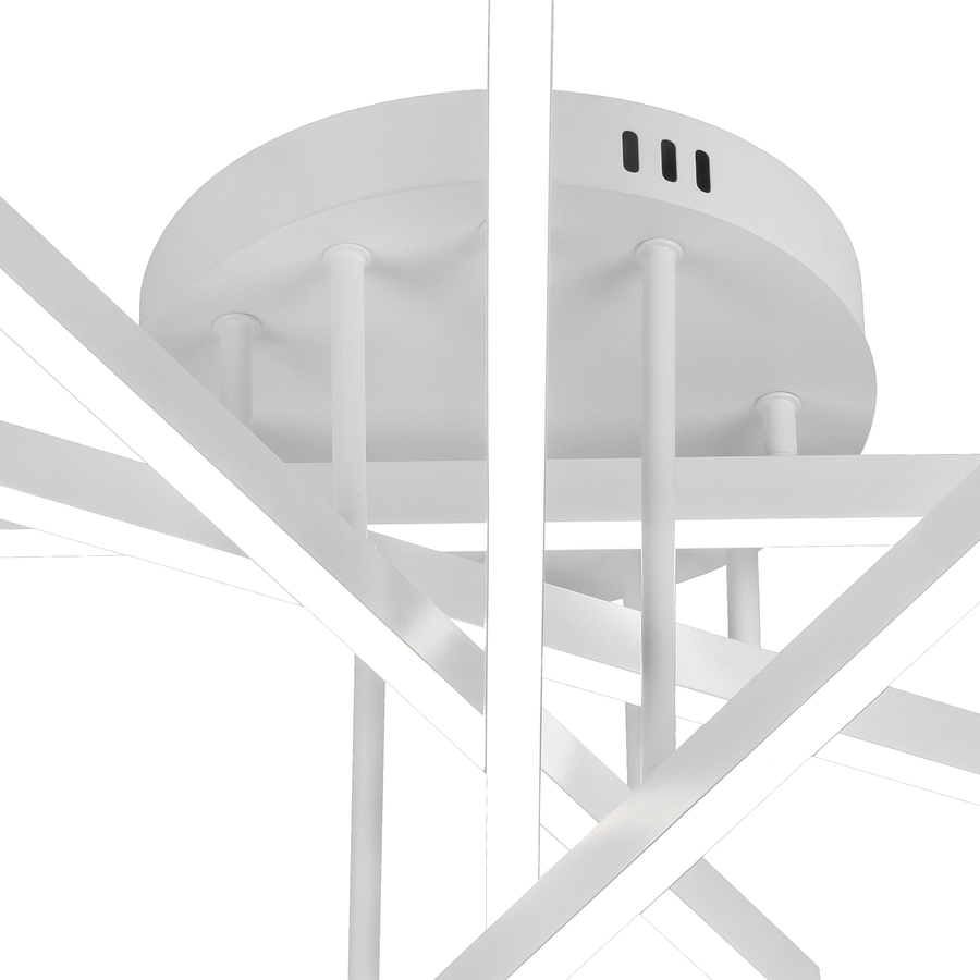 LED luster na diaľkové ovládanie GIO, 65W, 5 prvkov, studené/chladné/neutrálne svetlo, stmievateľné, biely