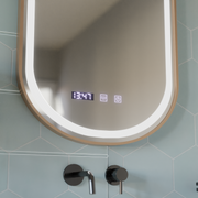 LED dotykové zrkadlo Import Systém 50x80 cm rámu Rose Gold