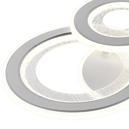 LED LED NYXORA CIRCO, 36W, 3 kruhy, studené/horúce/neutrálne svetlo, biele