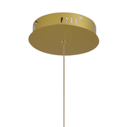 LED luster s diaľkovým ovládaním LT176/5GD, 69W, 5 prvkov, studené/teplé/neutrálne svetlo 3000K/4000K/6000K, stmievateľné, zlaté, nastaviteľná výška, kov a akryl