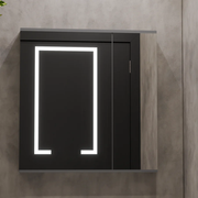 Súprava kúpeľňového nábytku SANTORINI, 60x50cm, 2 kusy, sivá a biela