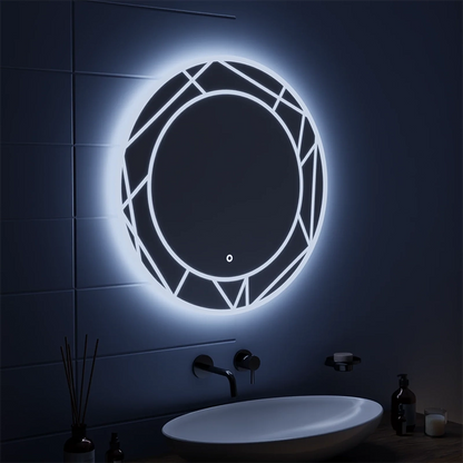ASTRIX LED dotykové zrkadlo, 60 cm, 6000 K, stmievateľné, Demister System