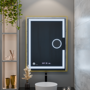 Zrkadlové obdĺžnikové obdĺžniky 50x70cm Eclat Motionglow Marcello Disping & Termeter Luba Cosmetica Dimabil