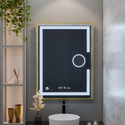 Zrkadlové obdĺžnikové obdĺžniky 50x70cm Eclat Motionglow Marcello Disping & Termeter Luba Cosmetica Dimabil