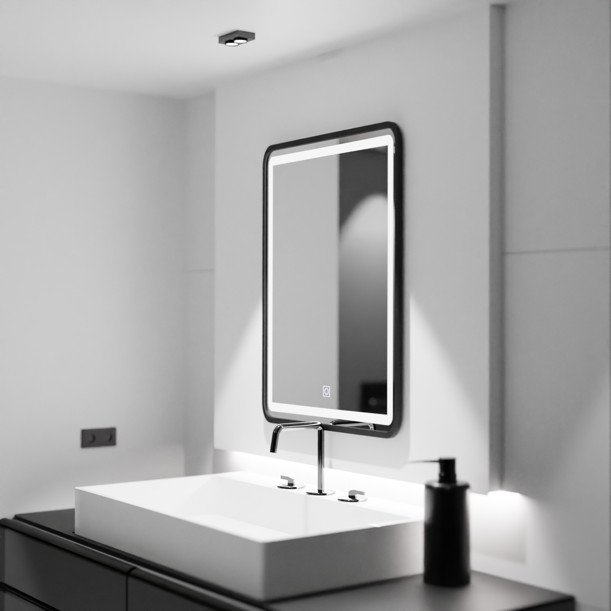 Zrkadlové obdĺžnikové obdĺžniky 60x80cm Ombe Basic Touch