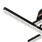 LED luster s diaľkovým ovládaním LT179/4BK, 35W, 4 prvky, studené/teplé/neutrálne svetlo, stmievateľné, čierny