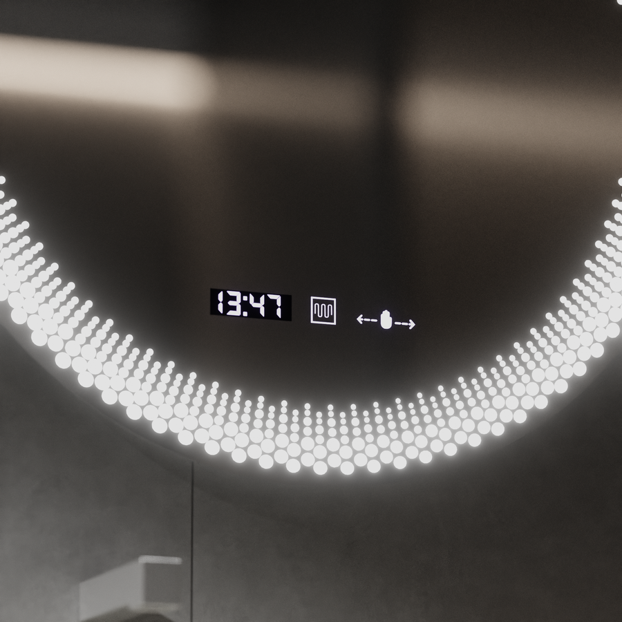 60 cm okrúhle LED zrkadlo - Stellaire Touch System Neznámy deaktivácia