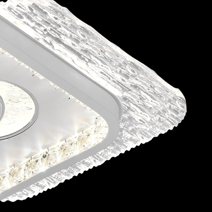 LED LED NYXORA QUADRO, 36W, 2 štvorce, studené/horúce/neutrálne svetlo, čierna