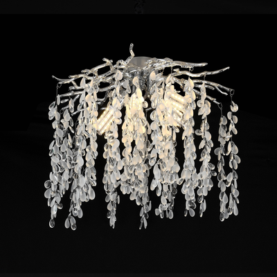 Krištáľový luster CC8080/D500CH, 5x E14, Priemer 50cm, Chróm