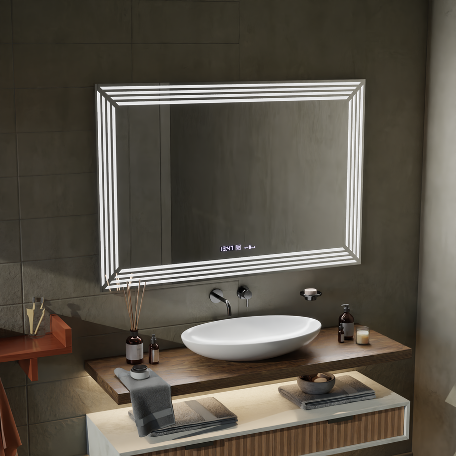 Zrkadlo LED obdĺžnikový 60x80 cm