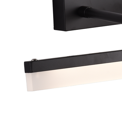 Aplica LED de Baie, MALAWI, 10W, liniara, lumina Neutra, Negru