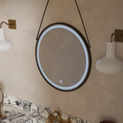Zrkadlové LED kolo 60 cm základný dotyk