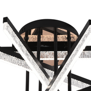 LED luster s diaľkovým ovládaním LT179/5BK, 67W, 5 prvkov, studené/teplé/neutrálne svetlo, stmievateľné, čierny