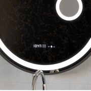 Round LED zrkadlové snímač Motionglow Micah Marcello 60 cm DESMANTICKÉ HODINY ZARIADENIE