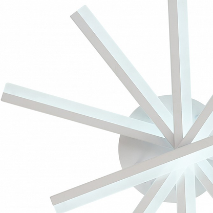 LED luster s diaľkovým ovládaním ZOE, 67W, studené/teplé/neutrálne svetlo, stmievateľné, biela