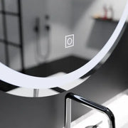 Round LED zrkadlo 70 cm základný dotyk