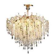 Candelabru Cristal STROZZI Magno 8xE14, Diametru 60cm, Auriu Candelabre Cristal Default Title Alessandro Design