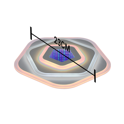 LED luster NEXA 3D 40W, Priemer 23cm, Studené/Teplé/Neutrálne svetlo, Biely