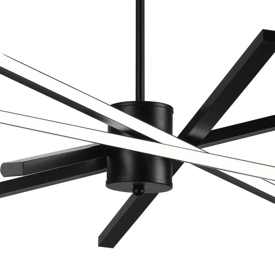 LED luster s diaľkovým ovládaním LT176/5BK, 69W, 5 prvkov, studené/teplé/neutrálne svetlo, stmievateľné, čierne, výškovo nastaviteľné