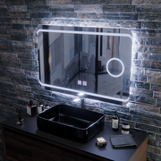 LED zrkadlo E30S/65X45, funkcia dotyku a odhmlievania, kozmetické svetlo, 65x45cm, studené svetlo 6000K