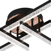 LED luster s diaľkovým ovládaním LT179/4BK, 35W, 4 prvky, studené/teplé/neutrálne svetlo, stmievateľné, čierny