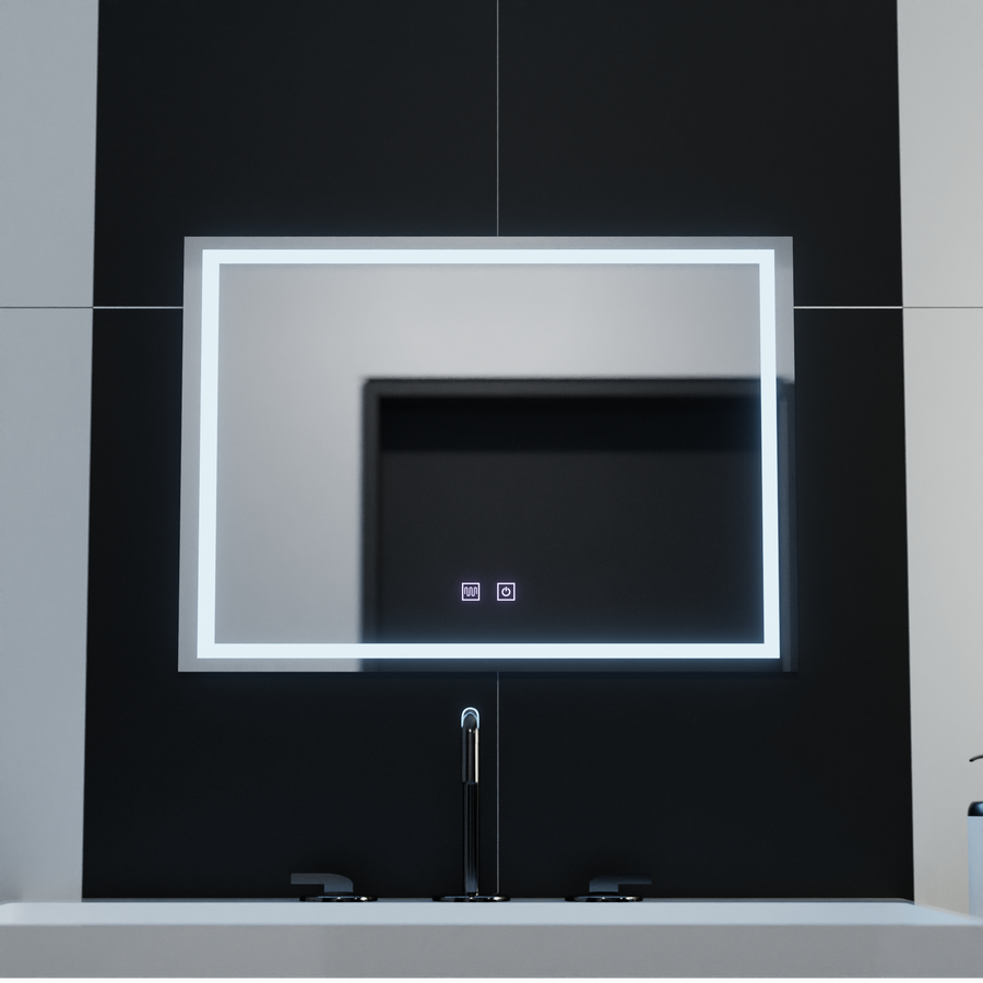 Zrkadlo LED obdĺžnikový 70x50cm dotykový systém Umbria odmrazovanie