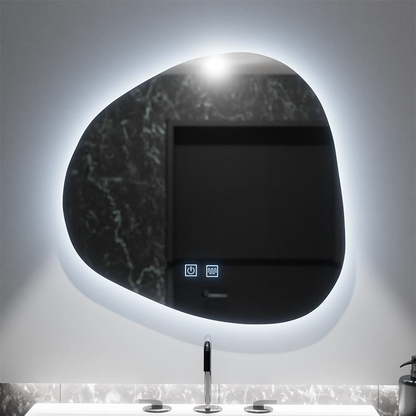 Organické LED zrkadlo 60x60cm, Duna Touch, Demister System, Stmievateľné
