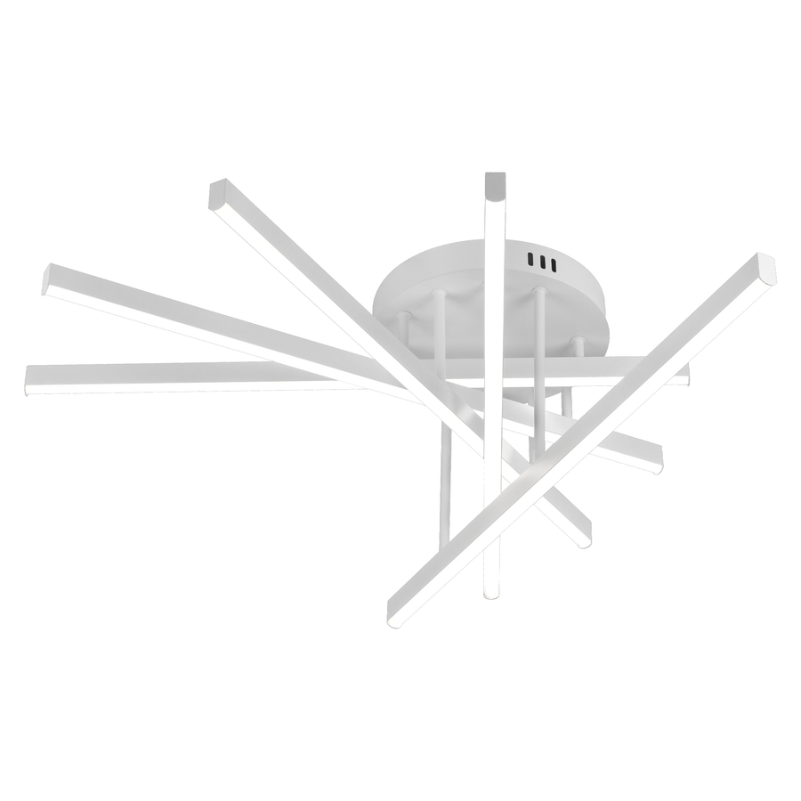 LED luster na diaľkové ovládanie GIO, 65W, 5 prvkov, studené/chladné/neutrálne svetlo, stmievateľné, biely