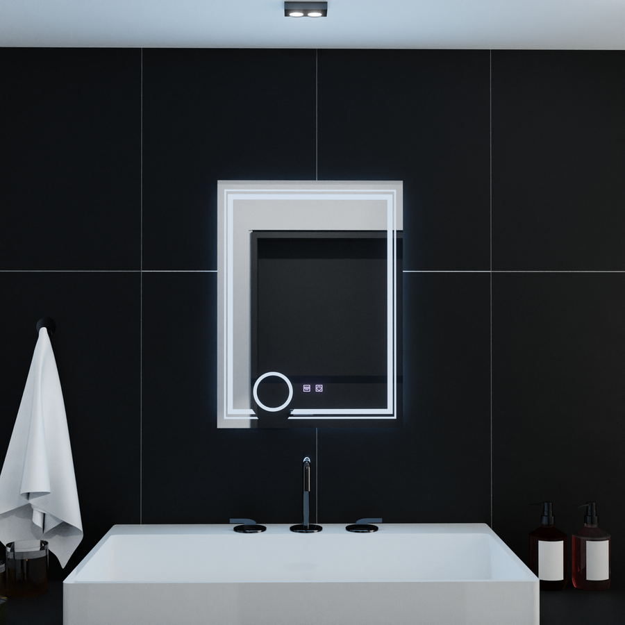 Zrkadlové obdĺžnikové obdĺžniky 60x80cm Magia Canto Touch System Dumable Defrition