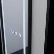 Zrkadlové LED RECTANGULA 60x150 cm Bianca Radar Radar Marcello Clock DeFROST & Smutable Therometer
