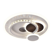 LED heliox, 43 W, 4 kruhy, studené/horúce/neutrálne svetlo, čierne