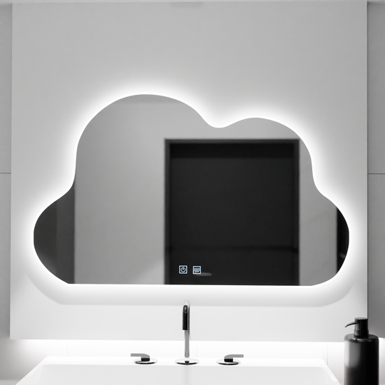 Cloud LED zrkadlo 60x40cm, Nuvola Touch, Demister System, Stmievateľné zrkadlá Korman E Predvolený názov Alessandro Design