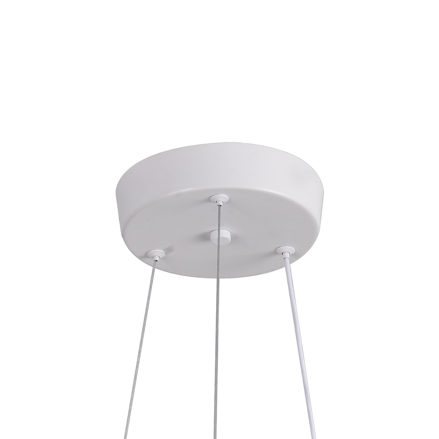 Lulus Led Prism Luminis, Crystal and Metal, 4 kruhy, smoiera, nastaviteľná výška, studené/teplé/neutrálne svetlo, luxusné osvetlenie