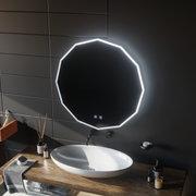 LED Touch Lichtkreis LED zrkadlo, 70x70 cm