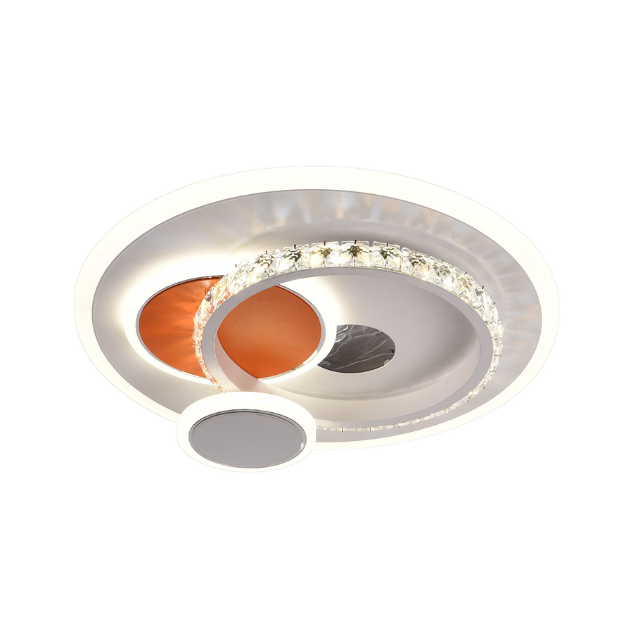 LED LED heliox, 43 W, 4 kruhy, studené/horúce/neutrálne svetlo, biele